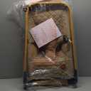 ANGELBLISS Baby Bouncer, Portable Bouncer Seat for Babies, Infants Bouncy Seat with Cotton Fabric, Natural Vibrations (Brown)