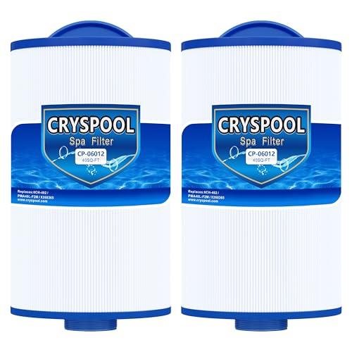 Cryspool® 06012 Filter Compatible with 6CH-402, PMA40L-F2M, X268543, Master Spas Twilight X268365, X26851, X268514, 40 Sq. Ft Spa Filter Cartridge, 2 Pack
