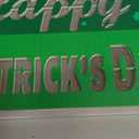 St. Patricks Day Decorations St Patricks Day Table Centerpieces St Patricks Wooden Blocks Sign with Lighted 3D Letters Timer Shamrocks and Flowers St. Patrick's Day Decor for Home Table Tiered Tray