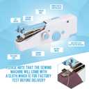 Handheld Sewing Machine CS101 Sewing Machine for Beginners Portable Electric Mini and Small Hand Held Kit for Adults and Kids Ages 8-12 Included Manual and Accessories, Sewing Hem and Quick Stitching