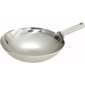 Winco 14" S/S Wok, Welded Joint
