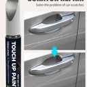 2 x RACOONA Paint Pen, Car Accessories Touch Up Paint Pen, Car Paint Scratch Repair, Car Scratch Remover Pen, Touch Up Paint Pen for Cars, Car Touch Up Paint Pen, Deep Scratches for All Types of Cars (Gray)