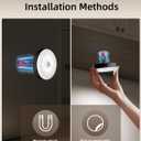 EZVALO Under Cabinet Lighting with Charging Station, 1000mAh Rechargeable Puck Lights with Remote, 3 Color Temps & 12 RGB Closet Lights, Dimmable Motion Sensor Lights for Shelf, Kitchen (6 Packs)