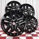 Gloss Black 17in Wheel Skin Overlays for Ford Fusion 2013-2016