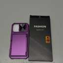 for iPhone 17 Wallet Case with Camera Cover, Card Holder (4-5 Cards), Military Grade Protection, Heavy Duty Shockproof Women Men Protective Phone Case for iPhone 17 6.3" 2025, Dark Purple