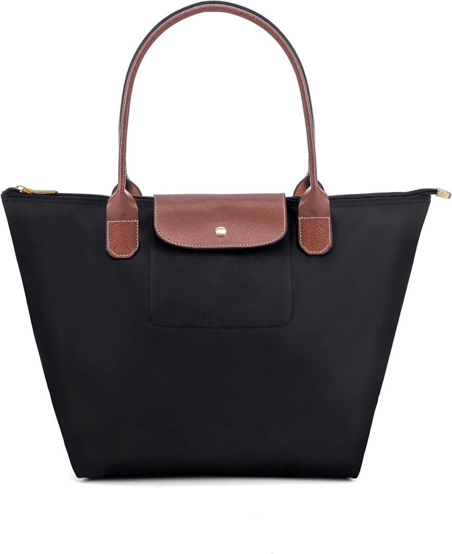 Tote Bag for Women Foldable Shoulder Bag Nylon Weekend Hobo Handbag