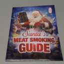 Santa's Meat Smoking Guide - Must Have Smoker Accessories for Pellet Grill - Christmas Grilling Gifts for Men - Smoker Accessories Gifts for Men - Wood, Time & Temp - Outdoor