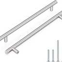 Probrico 10 Pack 10 Inch Hole Centers Brushed Nickel Cabinet Pulls Stainless Steel T Bar Kitchen Cabinet Handles Drawer Dresser Pulls Kitchen Cabinet Hardware