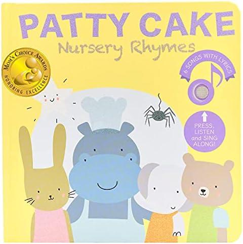 Calis Books Patty Cake Nursery Rhymes Interactive Sound Book for Toddlers 13, Kids Headphones Included, Musical Book for 1 Year Olds, Perfect First Birthday Gift, 6 Favorite Songs
