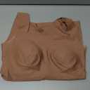 CHICME Womens U Neck Shapewear Built-in Bra Tank High Strechy Sleeveless Slim Fit Tops Camisole Workout Tops, Size L