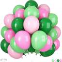 Pink and Green Balloons, 60pcs 12Inch Pink and Green Balloons, for Girl Birthday Wedding Baby Shower Party Decorations