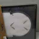 2 Pcs Vinyl Record Display Frame 16x22 Inches Double Groove Record Album Frame and 12.512.5 Inch Album Cover Art for Wall Mounting Home Decor (Black Matting)