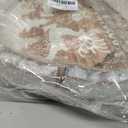 Putuo Decor Round Christmas Serving Tray Christmas Decorations for Home Rustic Decorative Wooden Tray Christmas Tray Serving Platters for Entertaining for Coffee Wine Table Serving (Brown and White)