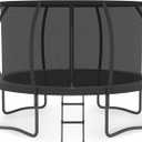 Trampoline 12FT 14FT Enclosure Net Outdoor Jump for Kids and Adults Round ASTM Approved Heavy-Duty Bounce Mat with Enhanced Weight Capacity