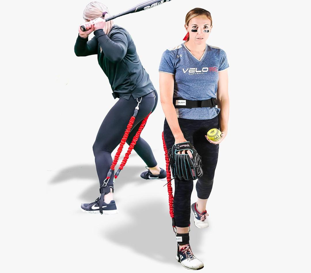 VPX Softball Training Harness | Adds 4-6MPH of Velocity & Power Quickly | Improves Swing, Batting, & Pitching Mechanics | Hitters, Pitchers, & Catchers | Fastpitch, Slowpitch, Youth, Mens, Girls, Kids (Waist LRG (32"-56"))