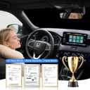 Foldable Sun Shade WODSTA Full Coverage Windshield Sunshade Compatible with Honda HRV 2016-2022 4-Layer Thickened Windows Visor 240T Polyester Windshield Sun Shade