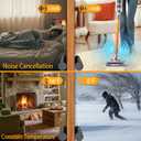 MAXTID Large Door Draft Stopper for Bottom of Door 36 Inch Under Door Draft Blocker Under Door Gap Filler Weather Stripping Adjustable Double Door Sweep Door Draft Guard Window Seal Black