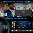 Wireless Single Din CarPlay Stereo: 6.5 Inch Wireless Android Auto Touchscreen Radio for Car - Bluetooth Incell Display 300W 4.2 CHN 2 Subwoofer Outputs USB Type-C Fast Charge SWC