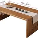 Japanese Folding Coffee Table, Foldable Low Coffee Tables, Bamboo Floor Table Desk for Sitting on The Floor, No Assembly, Portable Living Coffee Table (31.5Inch)