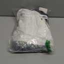 LUYAA Women's Long Sleeve V Neck Warm Henley Shirts Color Block Printed Button Down Tunic Tops Dressy Casual Winter Tops (Medium, White Grey Charcoal)