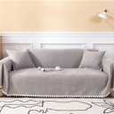 Blanket,Chenille Throws Sofas Cover 4 Seater Corner Sofa Cover Sofa Protector Living Room Decoration Blanket/Grey/180 * 340Cm