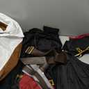 KalcyKizz Men's Deluxe Pirate Costume, Black/Orange, Large 