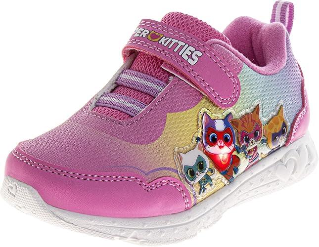 Super Kitties Sneakers for Girls LED Bitsy Buddy Sparks Ginny Shoes Light Up Shoe Athletic Sneaker for Girl (Sizes 8 Toddler / 11-12 Little Kid)