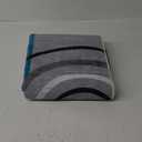 GarveeHome Washable Runner Rug 2x8 Modern Circle Rugs Runner Non Slip Low Pile Rug for Hallway Soft Long Rugs Indoor Floor Carpet for Kitchen Bedroom Entryway, Turquoise