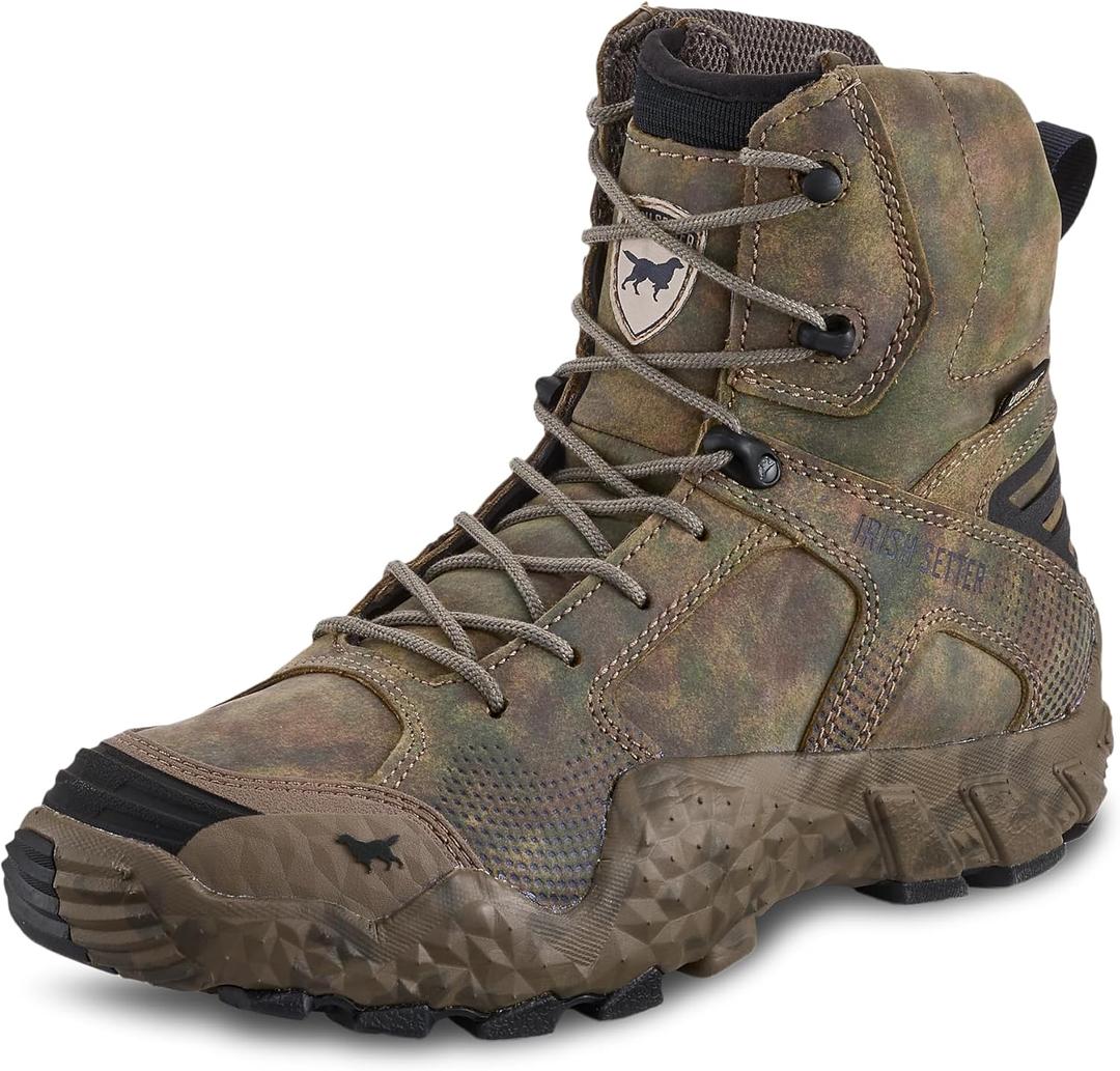 Irish Setter, VaprTrek, Mens, 8", Waterproof, Hunting Boot, Earth Field Camo (7.5)