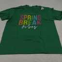Spring Break Vibes Funny Spring Break Teacher T-Shirt, Kelly Green, L