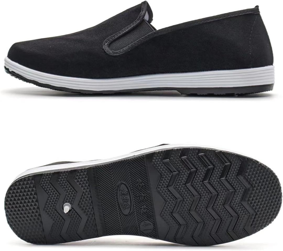 Kung Fu Shoes Slip-On Martial Arts Loafers & Driving Shoes with Rubber Sole