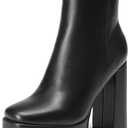 DREAM PAIRS Women's Platform Gogo Chunky Heel Ankle Boots | Comfort Party Dress Booties Shoes for Women, Square Toe High Heels Ankle Boots,Y2K-Inspired Style Boots
Size 6