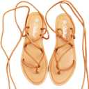 Women's Lace Up Gladiator flat Sandals Strappy Sandal for Women Dress Shoes