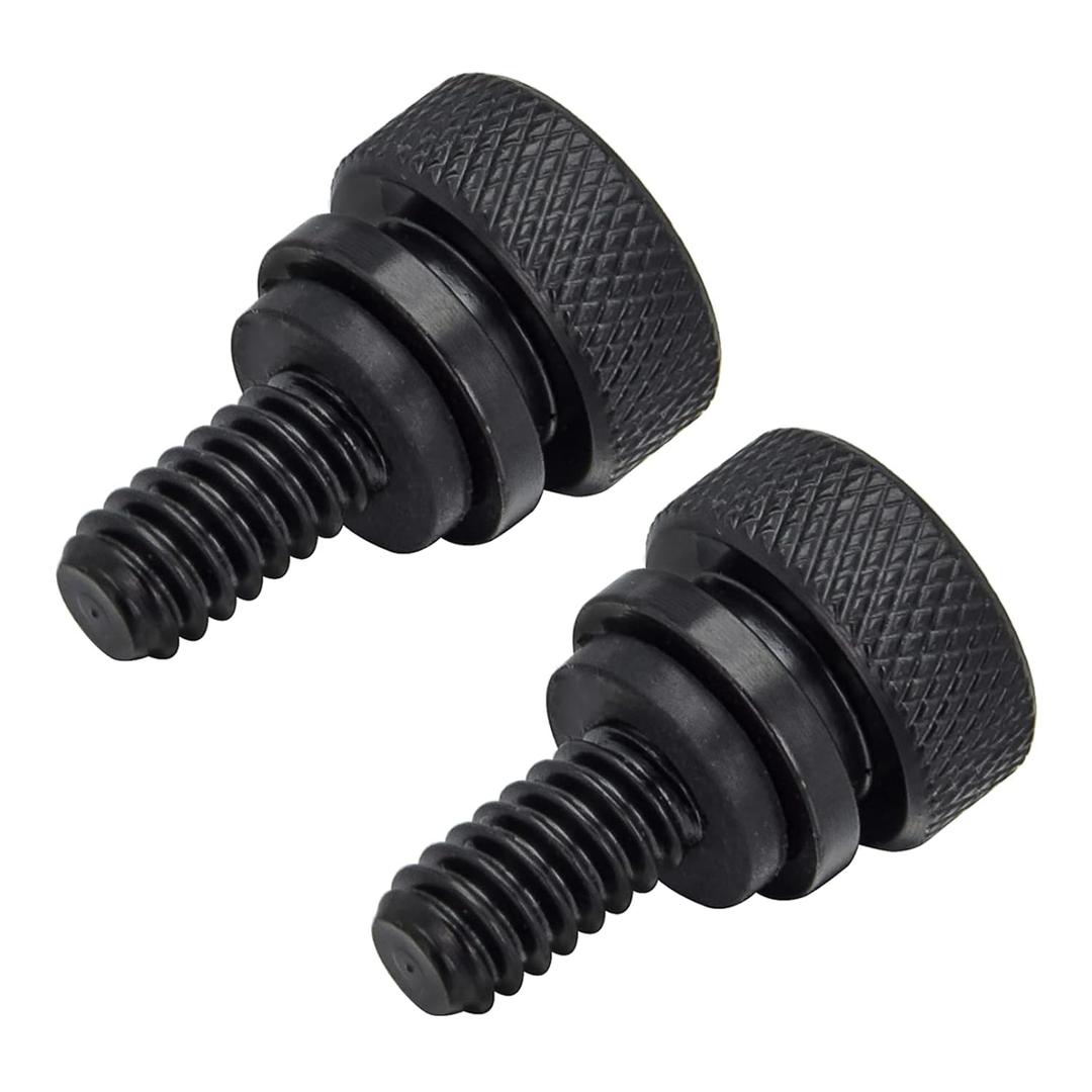 Benlari Fender Seat Bolts Screw Stainless Steel 1/4"20 Thread Compatible with Harley Davidson Sportster Touring Softail Dyna Street Glide Road King Road Glide Electra Glide CVO 1997-2025 Black