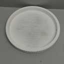 Hanobe Round Wooden Decorative Tray: White Washed Bead Tray Decor for Coffee Table Centerpiece Rustic Farmhouse Tray for Kitchen Counter Living Room (11.8")