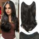 Hair Extensions 1PCS U-shape Clip in Hair Extensions 20inch Dark Brown extensions Synthetic Fiber Hairpieces for women
