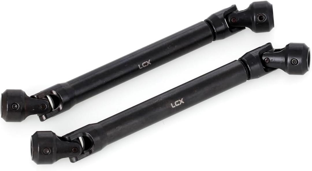 LCX Racing 1/6th RC Crawler Car Hardened Steel Heavy Duty Center Front Rear Drive Shaft Set for Axial SCX6 AXI05000, Upgrades Parts Accessories