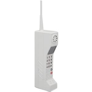 Atyhao Retro Cellphone Model, Old Fashioned Cellular Phone Model Ornament Vintage Simulation Photographic Props Desktop Decoration (White)