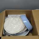 15Pcs Pots and Pans Set Non Stick, Cookware Sets with Detachable Handle, Nonstick RV Kitchen Cooking Tools Removable Handles, Oven Safe, Induction Fast, Stackable Induction Cookware, Blue