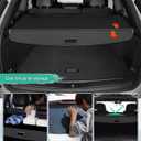 Powerty Cargo Cover for 2022-2026 Jeep Grand Cherokee(2 Row;WL) 4XE Accessories Trunk Cover Retractable Trunk Shielding Shade Cargo Luggage Cover Privacy Screen(Not fit for WK)
