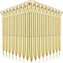 Leinuosen 50 Pcs Bulk Diamond Pens with Crystal Bridal Shower Gifts Metal Bling Ballpoint Pens with Black Ink for Bridal Shower Wedding Party Office School (Gold)