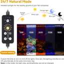 hygger 48W LED Aquarium Light, 48-54 Inch Fish Tank Light with Timer Auto On/Off, Sunrise Sunset Mode, Adjustable Brightness and Colors, Full Spectrum Light with Extendable Brackets for Freshwater