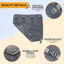 CircleRoad Upgraded RV Step Covers 22 Inch 3 Pack with Buckle, RV Stair Covers Wrap, Best Fits 8-11" Deep Camper Stairs, RV Step Rugs Gray, Kid & Pet Friendly