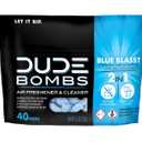 DUDE Bombs - Toilet Stank Eliminator - 1 Pack, 40 Pods - Fresh Scent 2-in-1 Stank Eliminator + Toilet Bowl Freshener - Refreshing Blend of Lavender, Cedar, Lime, and Eucalyptus