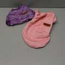 2 Pcs Dog Sweaters for Small Dogs Girl Boy Winter Fleece Clothes Warm Soft Dog Sweatshirt Outfit for Dogs Cats Pet Apparel (S (Back: 11.8", Chest: 15.7", 5.5-10 lbs), Pink+Purple)