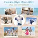 Men's 4th of July Outfits Independence Day Suit USA Flag White Blue Shirt Shorts for American Patriots (White, M)
