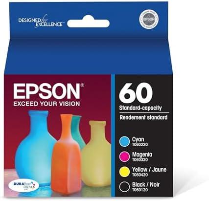 EPSON 60 DURABrite Ultra Ink Standard Capacity Black & Color Cartridge Combo Pack (T060120-BCS) Works with Stylus C-68 ,88, 88+ and CX-3800, 3810, 4200, 4800, 5800F, 7800
