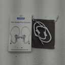 AirPod Ear Hooks Adjustable for AirPods 4 & 3 & 2 & 1, AirPods Pro 2 & 1, [Added Velvet Storage Pouch] Ergonomic Comfortable Fit, Silicone Anti-Slip Over Ear Clips Sports Grip (Standard, White)