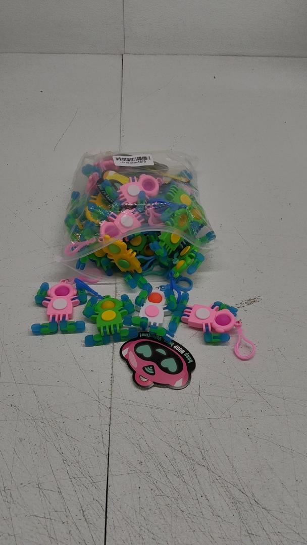 24Pcs Pop Fidget Spinners Bulk - Deformable Astronaut Fidget Spinner Keychain Robot Gyro Fidget Spinner for Kids Adults Glow in The Dark Sensory Toys Easter Party Favors Classroom Prizes