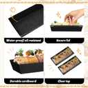 Inbagi 100 Pcs Black Charcuterie Boxes with Clear Lids Cookie Boxes Disposable Cake Containers with Lids Stickers and Ropes Rectangle Cake Box Dessert Containers for Bakery Cookie Sandwich Packaging